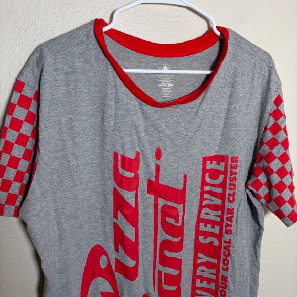 Disney Parks Sleep Shirt Dress Women's Medium Pizza Planet Casual Toy Story - Picture 3 of 7